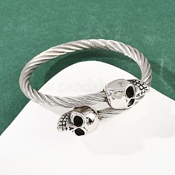 Браслеты из нержавеющей стали 304 для мужчин и женщин BJEW-H631-05C-AS