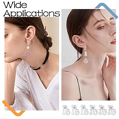 50 paio di orecchini a clip in plastica con 2 stili&nbsp;FIND-YW0012-89