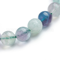 Braccialetti di stirata fluorite naturali&nbsp;BJEW-E373-8mm-10
