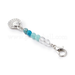 7 шт. 7 стиля подвесных украшений из натурального кварцевого кристалла&nbsp;HJEW-JM03222