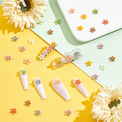 180 шт. 9-х цветные кабошоны из непрозрачной смолы FIND-PH0008-95