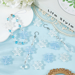 36 шт. двухцветные светящиеся прозрачные акриловые бусины&nbsp;OACR-SC0002-78