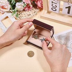 Пластиковые коробки для упаковки ювелирных запонок&nbsp;CON-WH0001-66