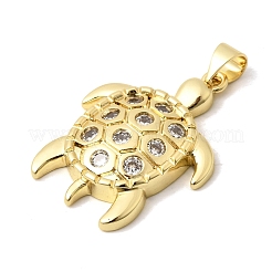 Pendentifs en laiton zircon cubique transparent&nbsp;KK-A296-10A-G