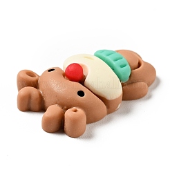 Кабошоны из непрозрачной рождественской смолы RESI-G039-05