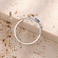 925 перстень из стерлингового серебра с паве из кубических цирконий&nbsp;FS-WGB4F1D-02