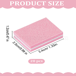 20 шт. мини-губка для полировки ногтей&nbsp;AJEW-LP0007-72A