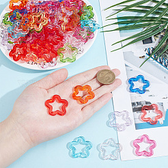 120 шт. Прозрачные акриловые бусины&nbsp;MACR-UN0001-11