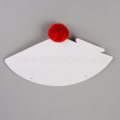 Бумажные головные уборы с помпоном&nbsp;AJEW-WH0223-07C