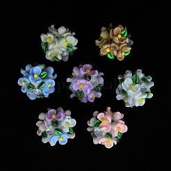 Бусины-шарики из полимерной глины со стразами и светом&nbsp;CLAY-U002-01