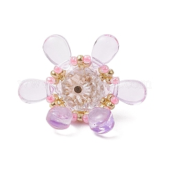 Подвески из стекла и бисера&nbsp;PALLOY-MZ00648-04