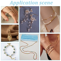 300 шт. 2-х цветные бусины из нержавеющей стали 201 STAS-UN0048-86