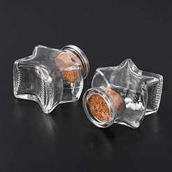 Стеклянная бутылка со звездой CON-BC0001-44