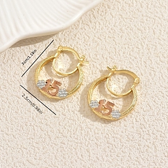 Серьги сплава обручем SF7606