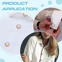 8 шт. плоские круглые запонки из сплава смолы&nbsp;FIND-ME0003-14