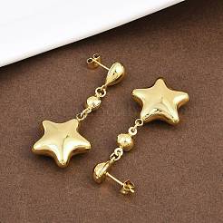 Серьги-гвоздики из нержавеющей стали 304&nbsp;LS-EJEW-P325-04A-G