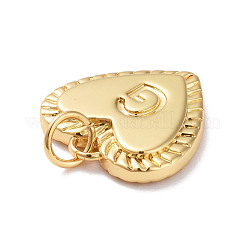 Подвески из латуни с покрытием из настоящего 18-каратного золота KK-E260-01G-G