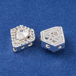 Латунные микропаве из прозрачного кубического циркония&nbsp;KK-S389-28S