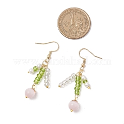 Глаза кота болтающийся серьги EJEW-JE06496-03