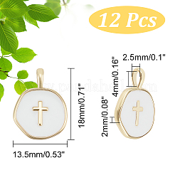 Кулоны с эмалью из латуни KK-GA0001-41