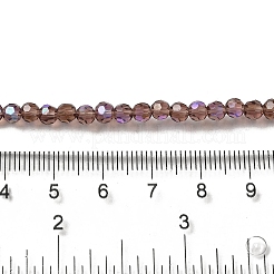 Galvanisieren transparente Glasperlen Stränge&nbsp;EGLA-A035-T4mm-L13