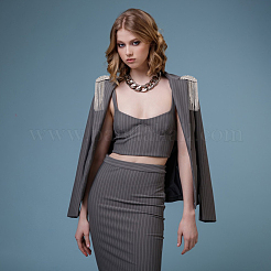 2 шт. фетровые эполеты со стразами&nbsp;AJEW-FH0006-70