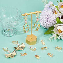 20 шт. латунные серьги-гвоздики KK-BBC0005-35