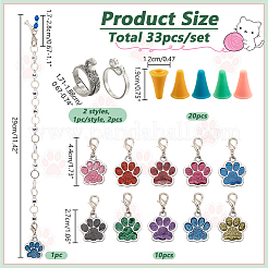 Наборы инструментов для вязания своими руками с отпечатком собачьей лапы HJEW-NB00075