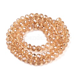 Стеклянные бусины с гальваническим покрытием &nbsp;EGLA-A044-T6mm-A23