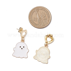 Литые эмаль болтающиеся серьги стержня EJEW-TA00712