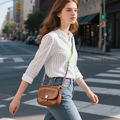 Ремни для сумок из акриловой цепи и полиэстерового плетеного шнура&nbsp;FIND-WH20033-020KCG-D