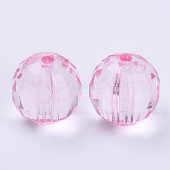 Perles en acrylique transparente&nbsp;TACR-Q254-8mm-V03