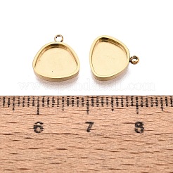 Cabochon-Anhängerkomponente aus Edelstahl 304&nbsp;STAS-Q113-30A-G