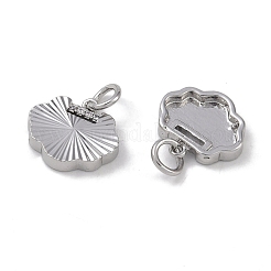 Подвески из латуни и прозрачного циркония&nbsp;KK-G497-20P