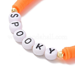 3шт 3 стиля полимерная глина Heishi серфер стрейч браслеты набор&nbsp;BJEW-TA00264