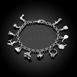 Braccialetti di fascino zirconi in ottone alla moda&nbsp;BJEW-BB00262