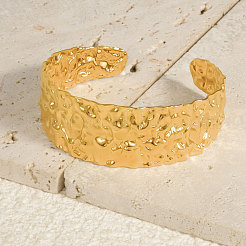 Женские текстурированные браслеты-манжеты из нержавеющей стали 304&nbsp;MV3709-2