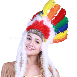 Вышивка полиэфирными лентами в этническом стиле&nbsp;OCOR-WH0070-04B