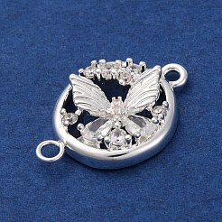 Латунные подвески из прозрачного кубического циркония&nbsp;KK-Z066-08S