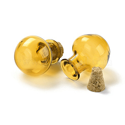 Ornement rond de bouteilles de liège en verre&nbsp;GLAA-D002-03G