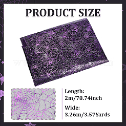 Полиэстеровая сетчатая ткань на тему Хэллоуина DIY-WH0661-37B