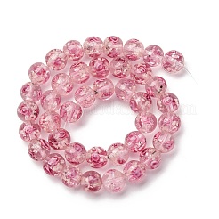 Светящиеся бусины ручной работы из искусственного песка в технике лэмпворк LAMP-B028-03L-10mm