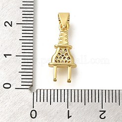 Реечное покрытие латунь с подвесками из кубического циркония&nbsp;KK-Z086-45G