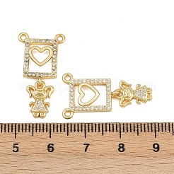 Латунные микро проложить кубического циркония подвески KK-C132-31G