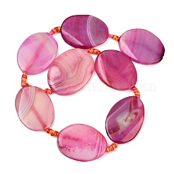 Натуральные полосатые агатовые бусы&nbsp;G-P605-L02-02