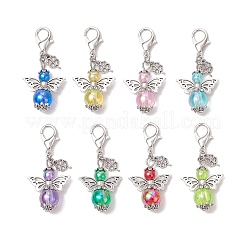 Украшения из акриловой подвески в виде ангела&nbsp;HJEW-JM03105-01