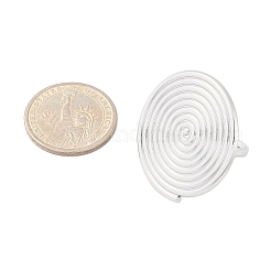 Плоские круглые открытые манжетные кольца из нержавеющей стали 304 с защитой от потускнения&nbsp;RJEW-M047-04P