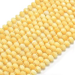 Естественный желтый нефрит бисер нитей G-P573-A50-01