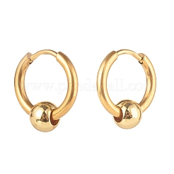 Серьги-кольца Huggie Hoop из нержавеющей стали 304&nbsp;X-EJEW-JE04555-02