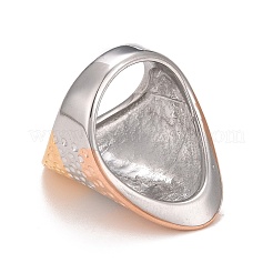 Женское массивное кольцо из нержавеющей стали 304 с ионным покрытием (IP) RJEW-B040-06